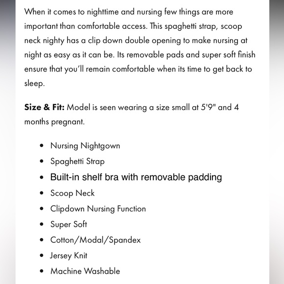 Motherhood maternity nursing nightgown - Picture 5 of 6